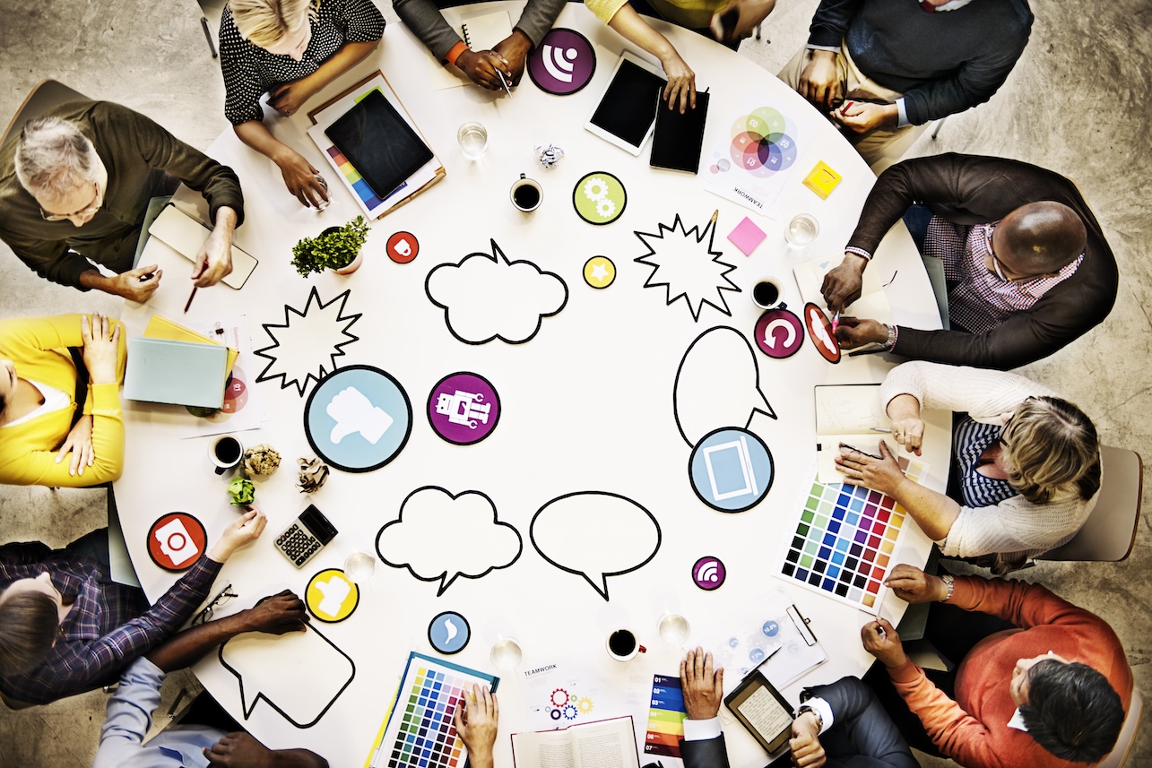 People Meeting Connection Social Networking Communication Concept