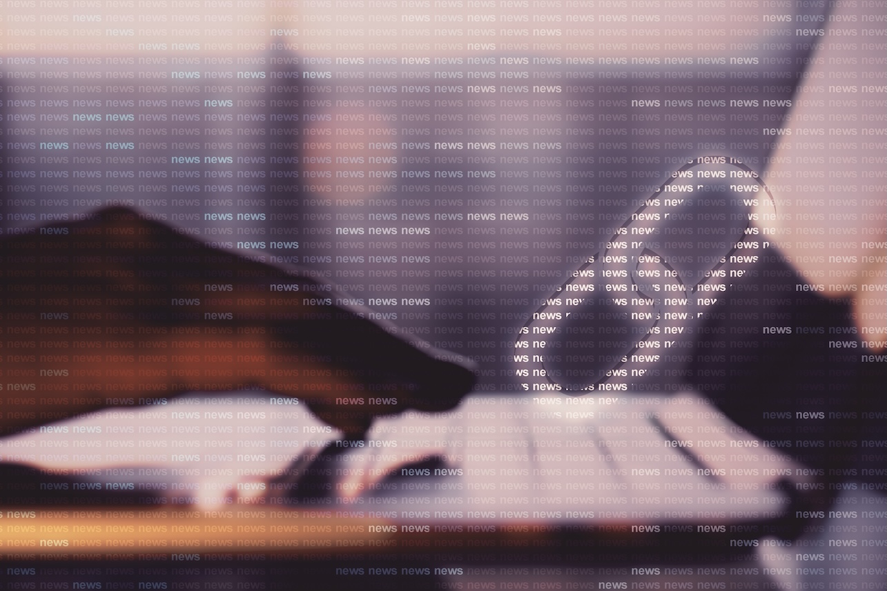 Close up of hands using laptop with creative SEO backlink link and binary code on blurry background.