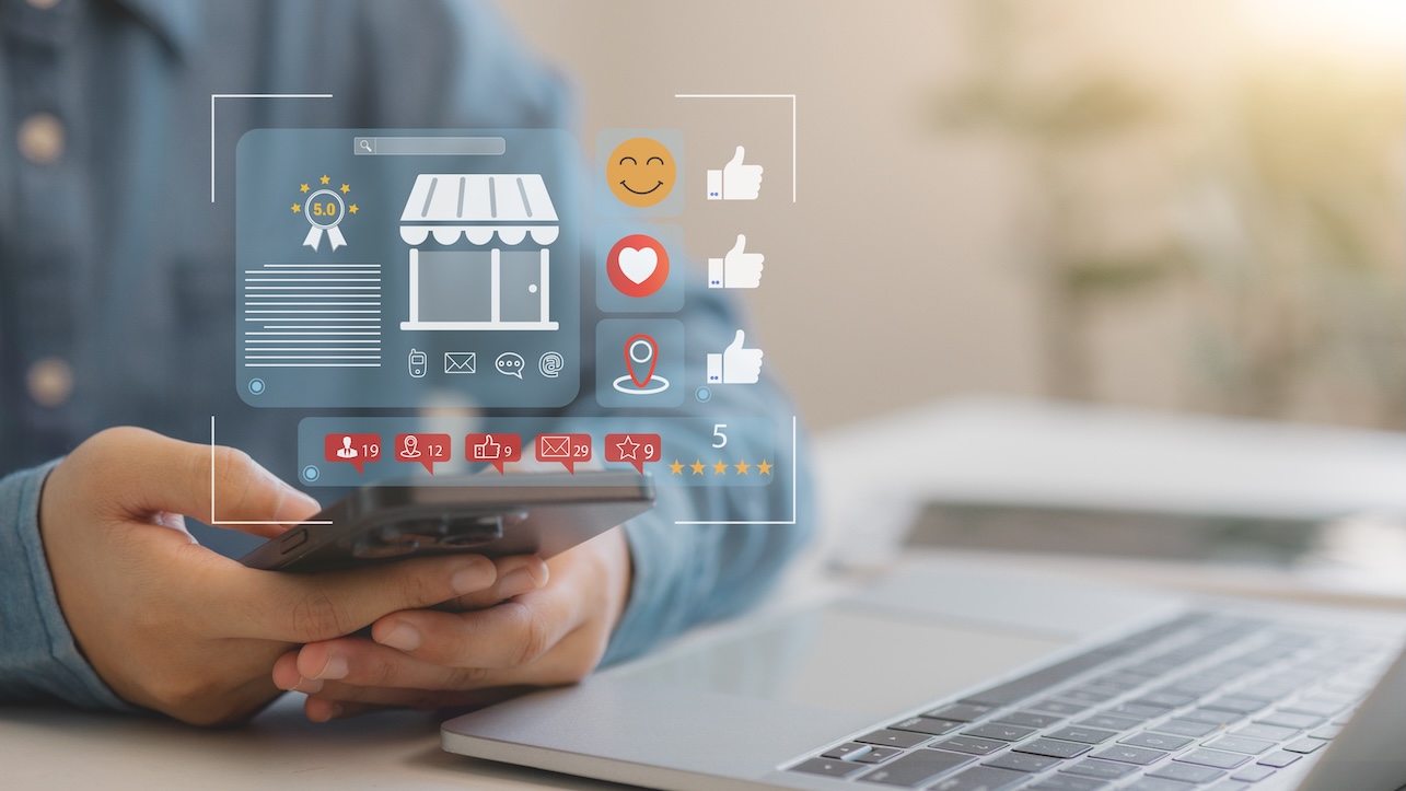 Local SEO, and consumer experience in online business reviews. local business reviews and customer feedback system on mobile devices, showcasing star ratings for small businesses. Digital marketing. Local citations.
